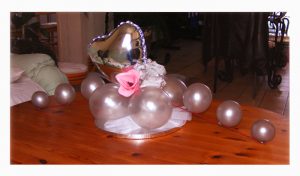décoration en ballons tendus et ballons mylar