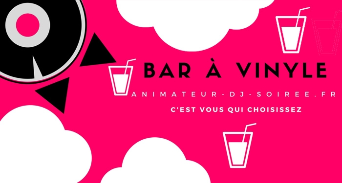 Bar à vinyle - animation intéractive pour cocktail dans le 64 65 40 33 31